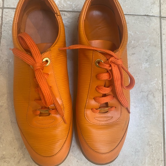 Authentic Vintage Louis Vuitton Tangerine orange sneakers